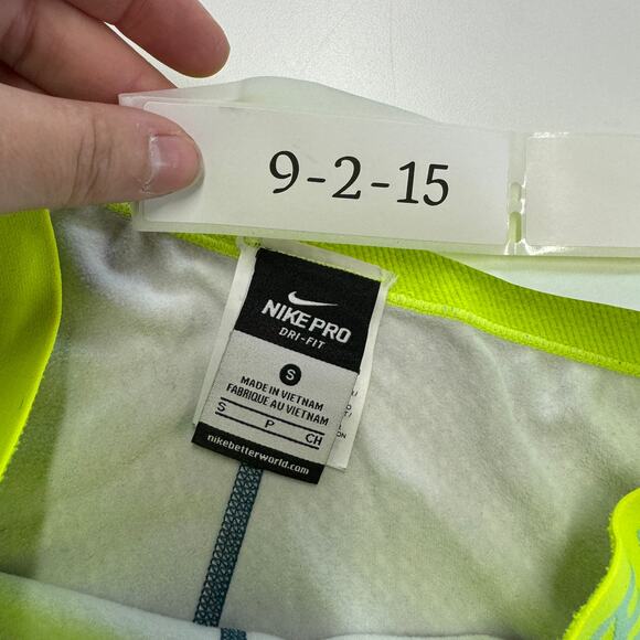 Nike Leggings Womens Small Blue Yellow Hyperwarm Nordic‎ Print Active - Picture 5 of 10